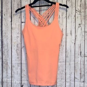 Calvin Klein performance quick dry peach tank top